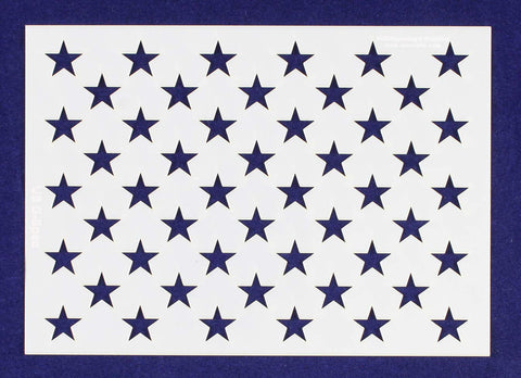 50 Star Field Stencil US American Flag G-Spec 20.16 Inches
