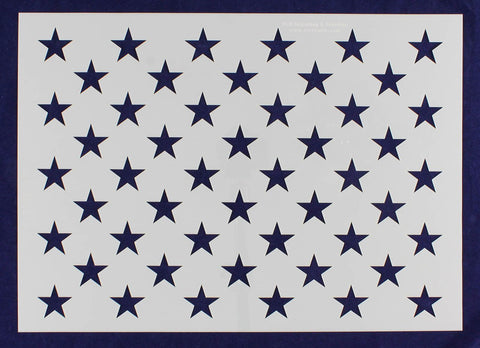 50 Star Field Stencil 14 Mil -19.2 G-Spec" - Painting /Crafts/ Templates