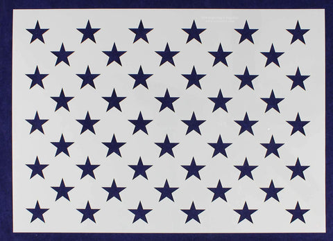 50 Star Field Stencil US American Flag G-Spec 12.75 x 18.24 Inches