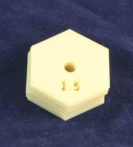 Mylar 1.5 Inch Hexagon 25 Piece Add On Set- No Template