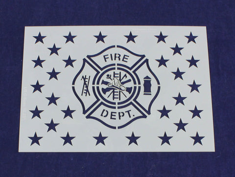 Fire Department Emblem Stencil 10.25 G-Spec
