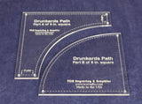 6 Inch Drunkards Path Quilting Template-1/8 Inch Acrylic