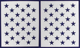 50 Star Field Stencil 14 Mil 2 Pc-G-Spec -21"H x 29.64" W - Painting /Crafts/ Templates