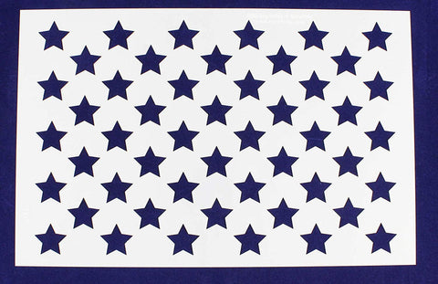 50 Star Field Stencil 14 Mil -17"W X 11"H - Painting /Crafts/ Templates