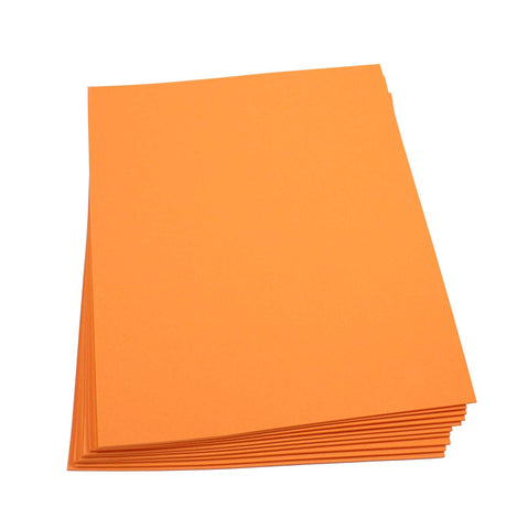 Craft Foam -9" x 12" Sheets-Orange-10 Pack- 2mm thick