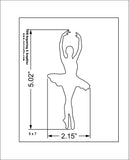 Ballerina Stencil-14 Mil Mylar - Painting/Crafts/ Templates