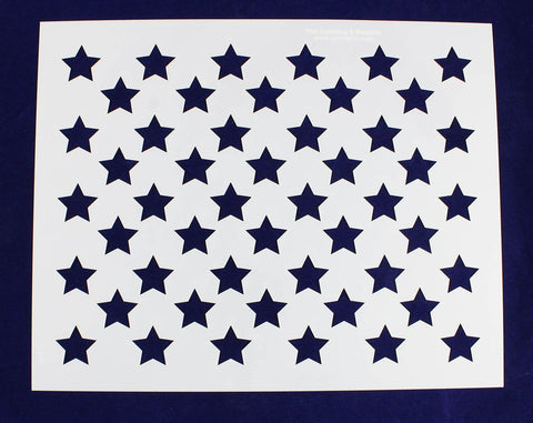 50 Star Field Stencil 14 Mil -12"H x 15"W - Painting /Crafts/ Templates