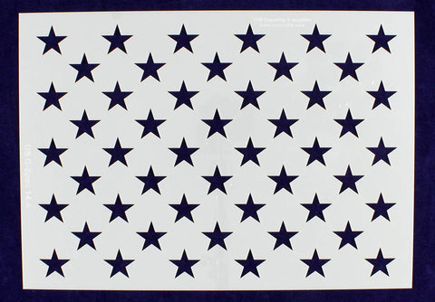 50 Star Field Stencil 14 Mil -US G Spec 14.4" Long Star Field- Painting /Crafts/ Templates