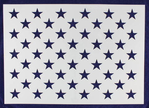 50 Star Field Stencil 14 Mil -G-Spec 24 Inch - Painting /Crafts/ Templates