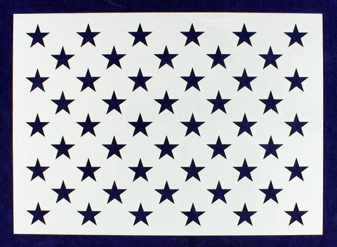 50 Star Field Stencil 14 Mil -G-Spec 18" - Painting /Crafts/ Templates