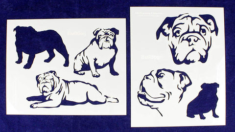 BullDog Stencils-Mylar 2 Pieces of 14 Mil 8" X 10" - Painting /Crafts/ Templates