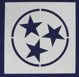Star Stencil to Make Tennessee State Flag 12 x 12 Inches Overall