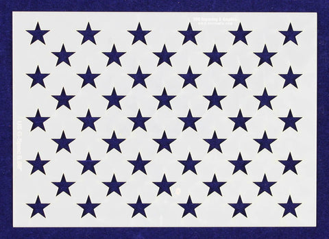 50 Star Field Stencil 14 Mil -G-Spec 6.88" - Painting /Crafts/ Templates