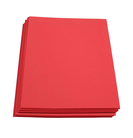 Craft Foam -9" x 12" Sheets-Red-10 Pack- 2mm thick