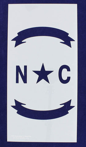 North Carolina Union Stencil - 6.76 x 13.5 Inches