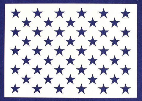 50 Star Field Stencil 14 Mil -US G Spec 9.5 x 13.41" Long Star Field- Painting /Crafts/ Templates
