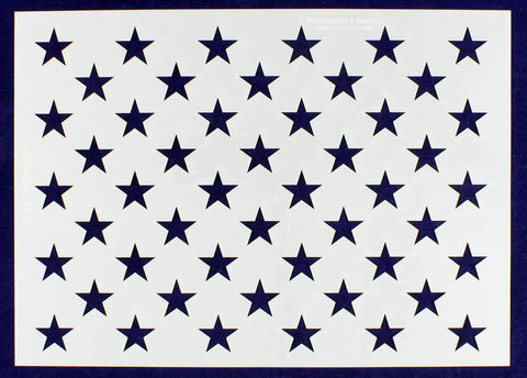 50 Star Field Stencil 14 Mil -G-Spec 15.5 - Painting /Crafts/ Templates