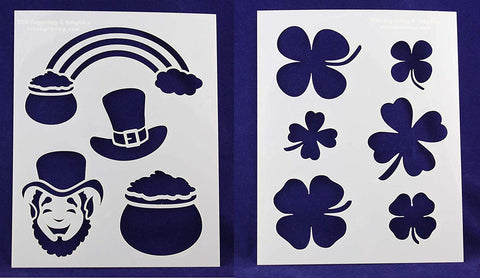 St. Patrick's Day -2 Piece Stencil Set 14 Mil 8 X 10 Inches