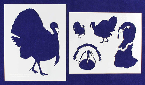 Turkey Stencils 2 Pc Set - 14 mil Mylar