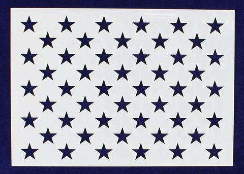 50 Star Field Stencil 14 Mil -G-Spec 8.47" - Painting /Crafts/ Templates