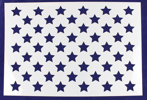 50 Star Field Stencil 14 Mil -15 1/16H x 21 1/4W Inches