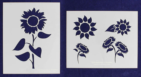 Sunflower Stencils Mylar 2 Pieces of 14 Mil