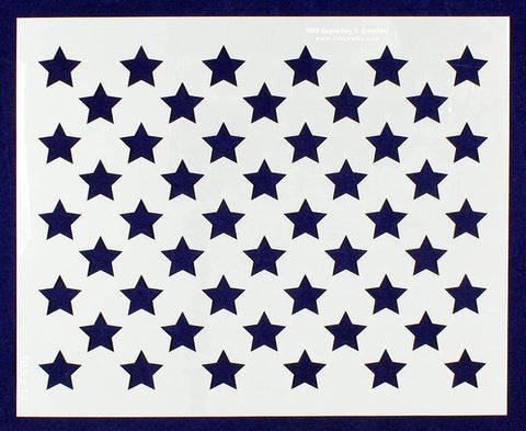 50 Star Field Stencil 14 Mil -10.5" x 13"- Painting /Crafts/ Templates