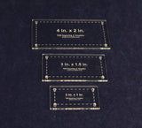 3 Piece Rectangle Set 3x1, 3x1.5, 4x2-1/8"