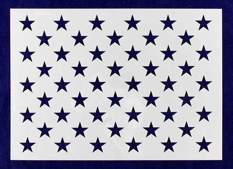 50 Star Field Stencil 14 Mil -G-Spec 16.94" - Painting /Crafts/ Templates