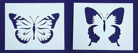 Large Butterfly Stencils-Mylar 2 Pieces of 14 Mil 8" X 10" - Painting /Crafts/ Templates