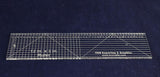 12" Grid Ruler. Acrylic 1/4" -Back Engraved Quilting/Sewing - Imperial