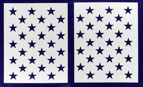 50 Star Field Stencil G-Spec 27" 2 Pieces- 14 Mil Painting /Crafts/ Templates